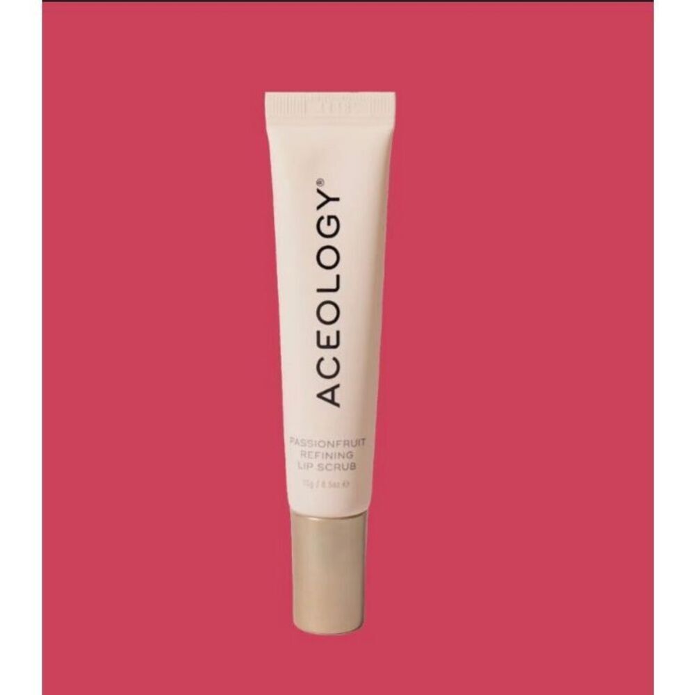 ACEOLOGY-NWT - Passionfruit Refining Lip Scrub. Full Size/Sealed Product/No Boz - Picture 6 of 14